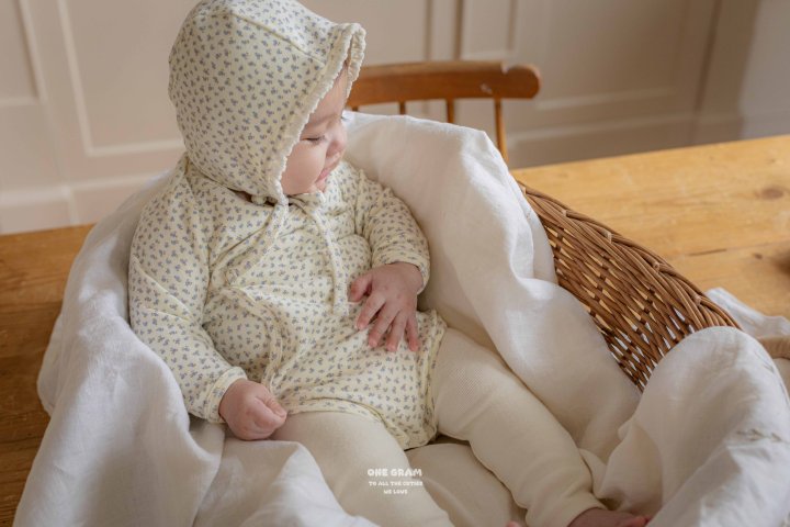 1 Gram - Korean Baby Fashion - #babyoutfit - Tsubaki Newborn Suit - 5
