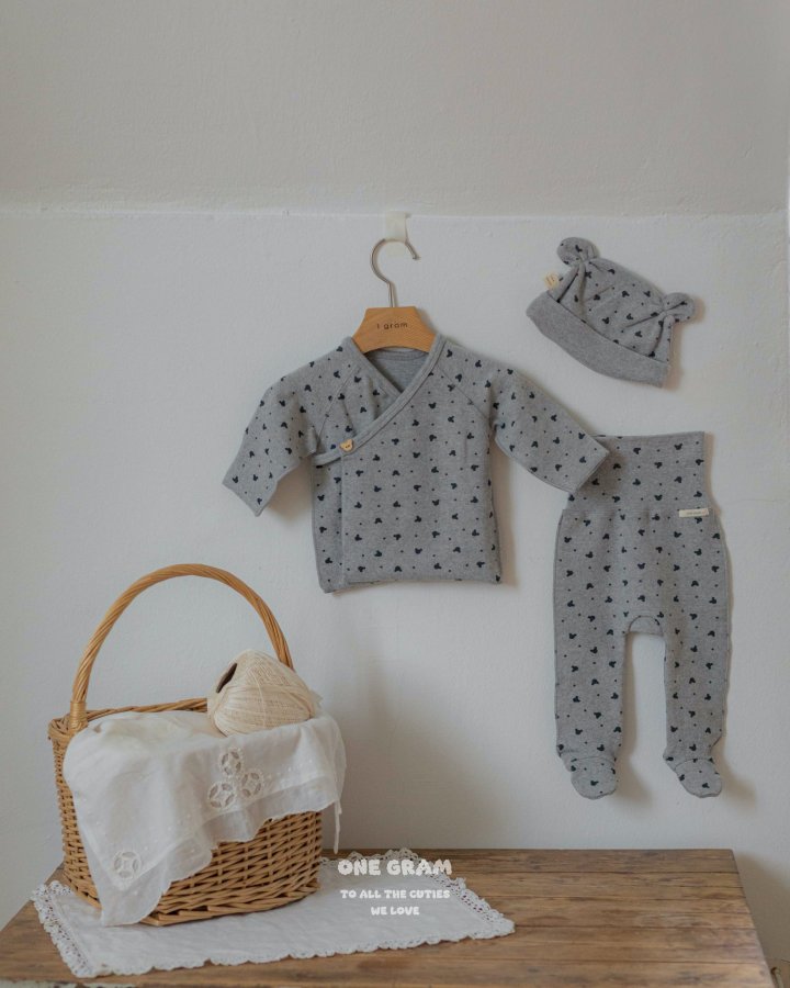 1 Gram - Korean Baby Fashion - #babyoutfit - Dudu Newborn Suit Leggings Set - 10