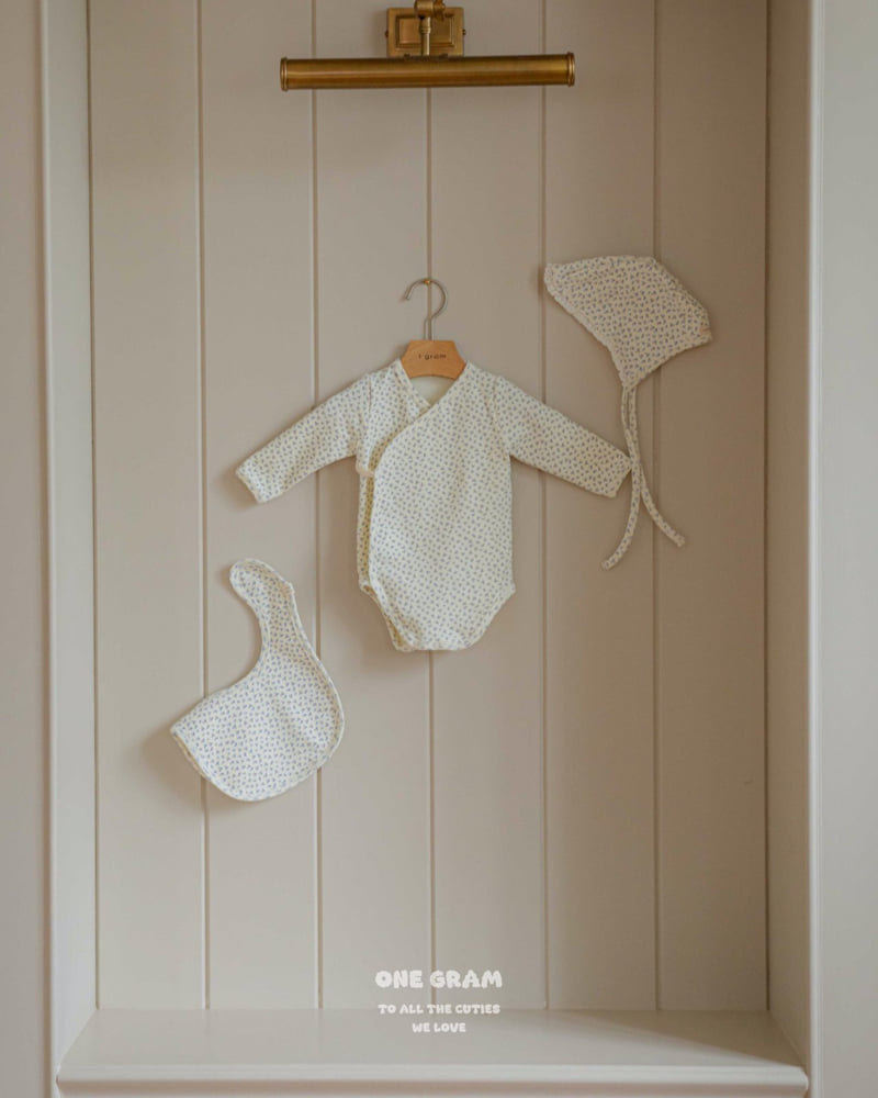 1 Gram - Korean Baby Fashion - #babyoutfit - Tsubaki Bib - 2