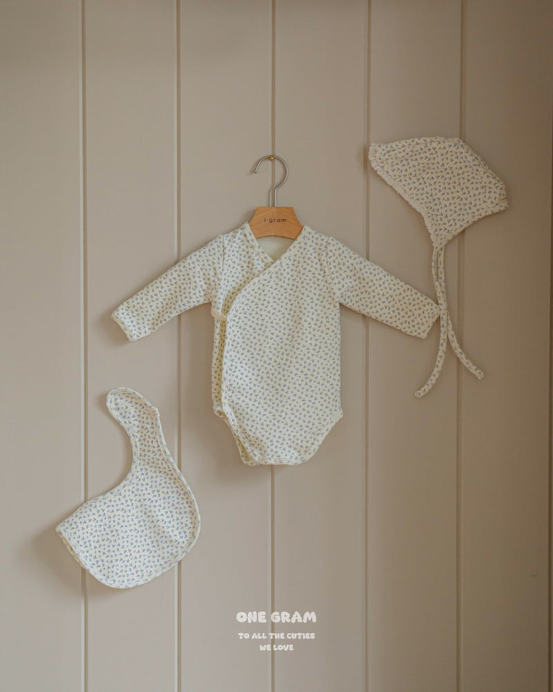 1 Gram - Korean Baby Fashion - #babyoutfit - Tsubaki Bib - 3