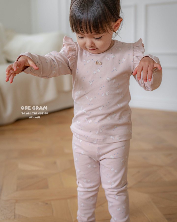 1 Gram - Korean Baby Fashion - #babywear - Bunny Top Bottom Set