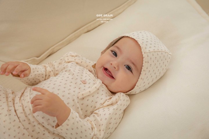 1 Gram - Korean Baby Fashion - #babywear - Mie Top Bottom Set - 5