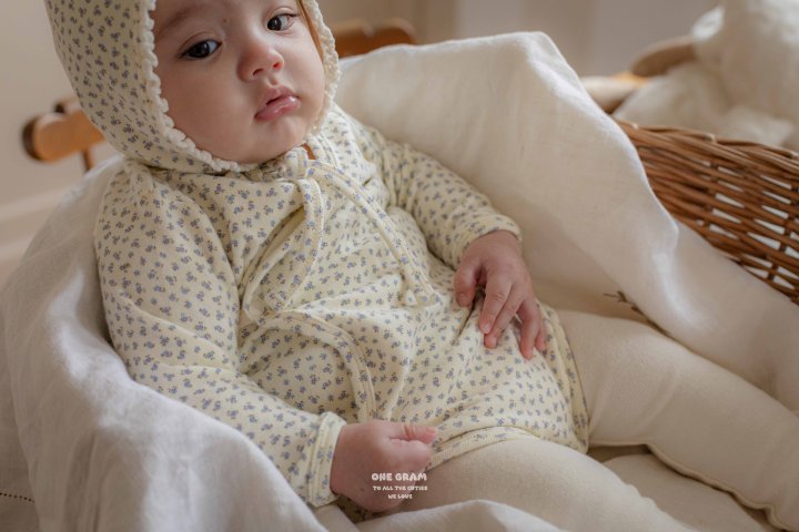 1 Gram - Korean Baby Fashion - #babywear - Tsubaki Newborn Suit - 6