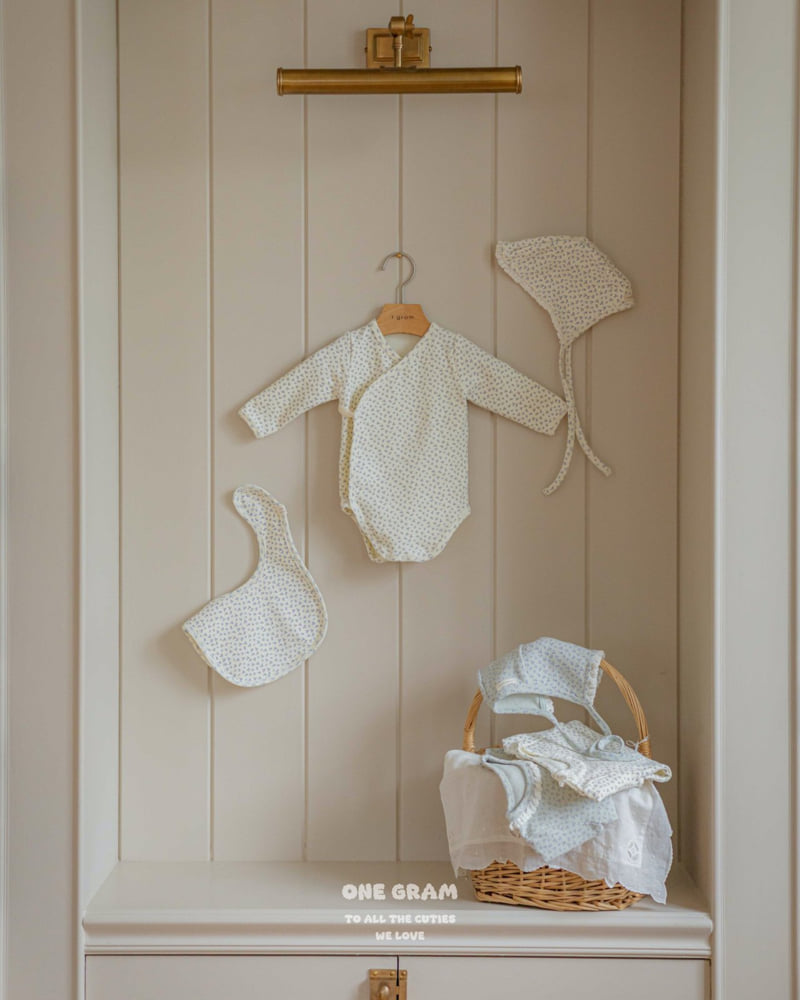 1 Gram - Korean Baby Fashion - #babyoutfit - Tsubaki Bib - 4