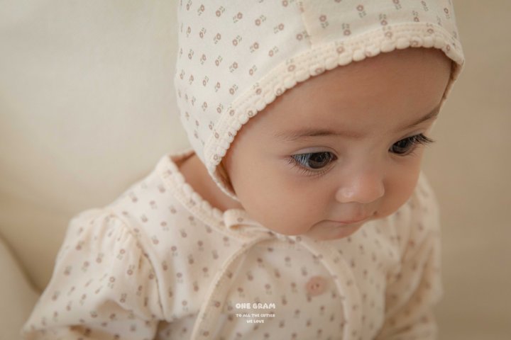 1 Gram - Korean Baby Fashion - #onlinebabyboutique - Mie Bonnet - 3