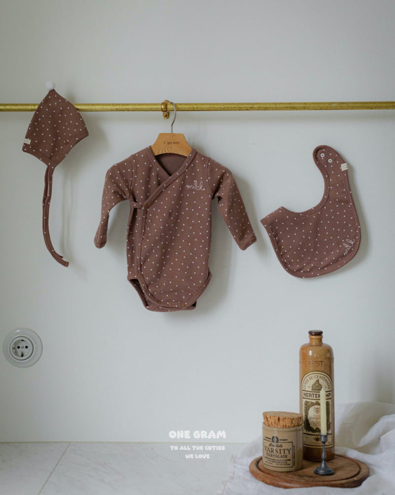 1 Gram - Korean Baby Fashion - #onlinebabyshop - Milk Bonnet - 12