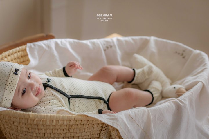 1 Gram - Korean Baby Fashion - #onlinebabyshop - Rie Newborn Suit - 10