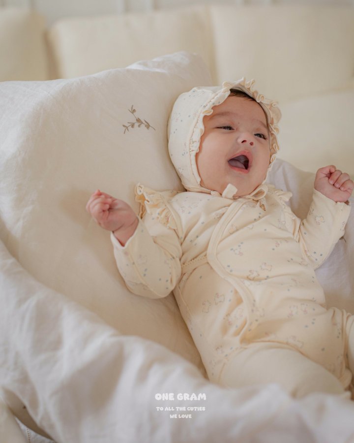 1 Gram - Korean Baby Fashion - #smilingbaby - Bunny Bonnet - 2