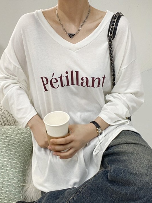 Span Petillant V-Neck Tee Span Petillant V-Neck Tee