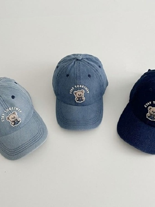 Stay Bear Denim Cap Hat