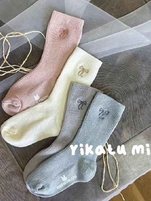Soft Ribbon Socks Set
