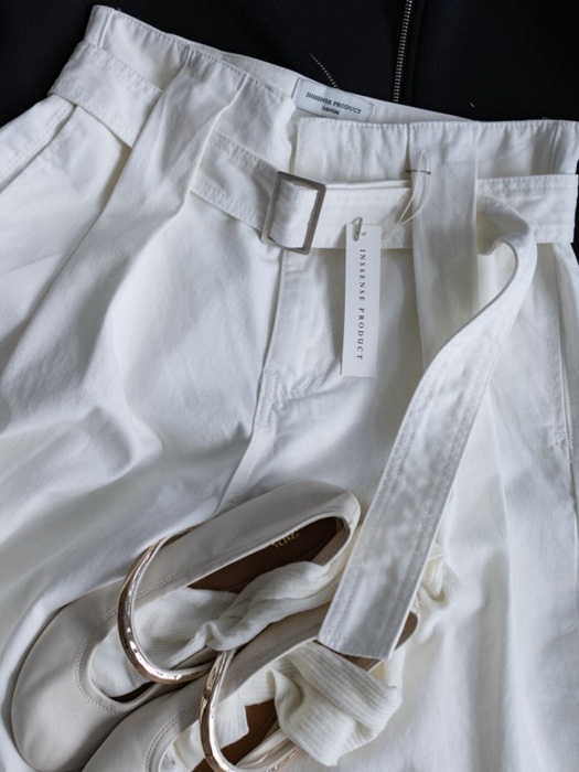 Premium Peach Volume Belted Wide Pants Premium Peach Volume Belted Wide Pants
