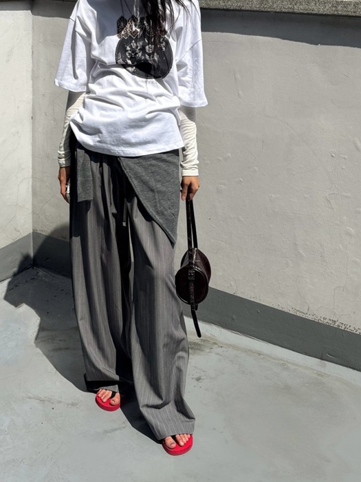 Contrast Panel Stripe Wide Pants Contrast Panel Stripe Wide Pants