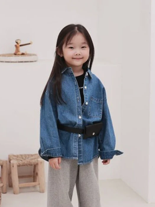 Slit Denim Shirt