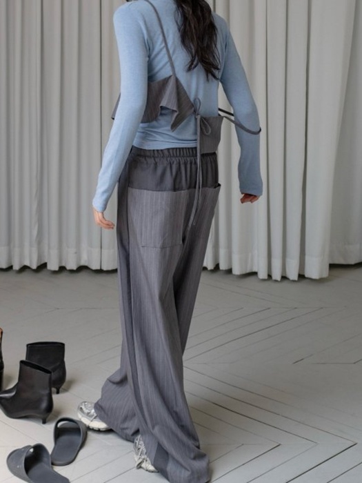 Contrast Panel Stripe Wide Pants Contrast Panel Stripe Wide Pants