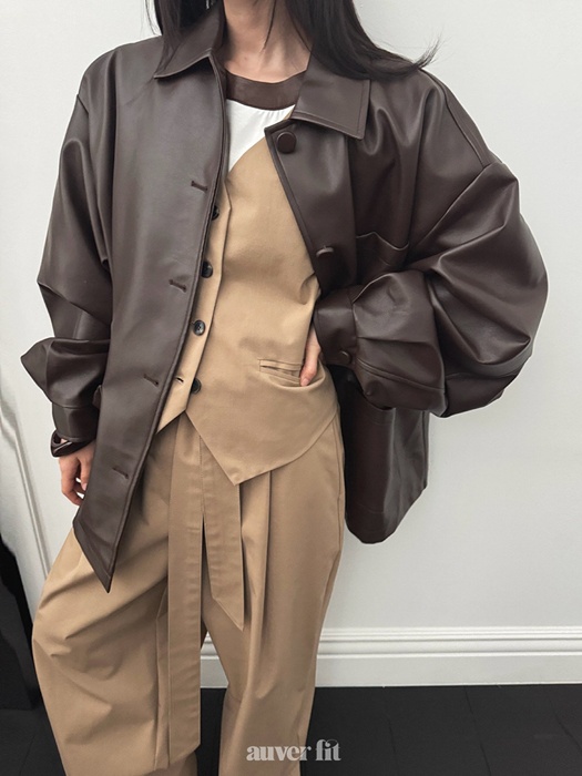 Scarf Leather Jumper