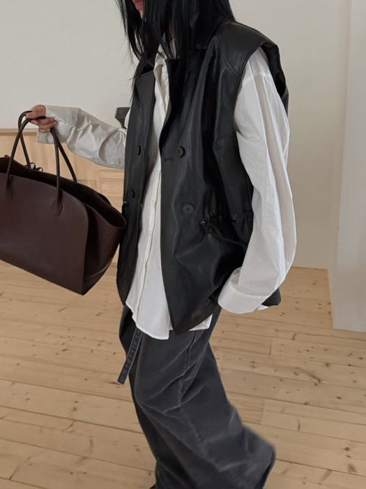 Double Leather Vest