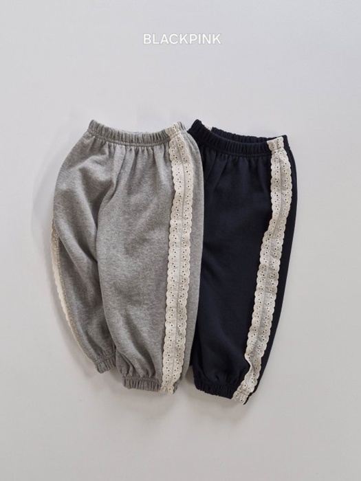 Ribbon Lace Jogger Pants
