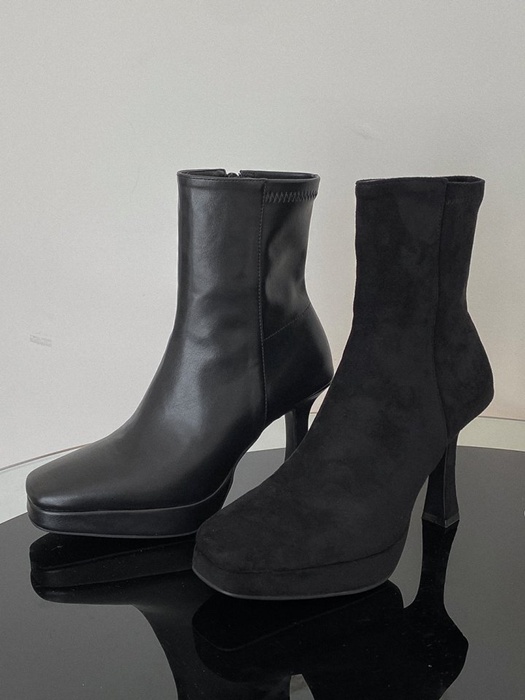 Walker Heel Span Ankle Boots