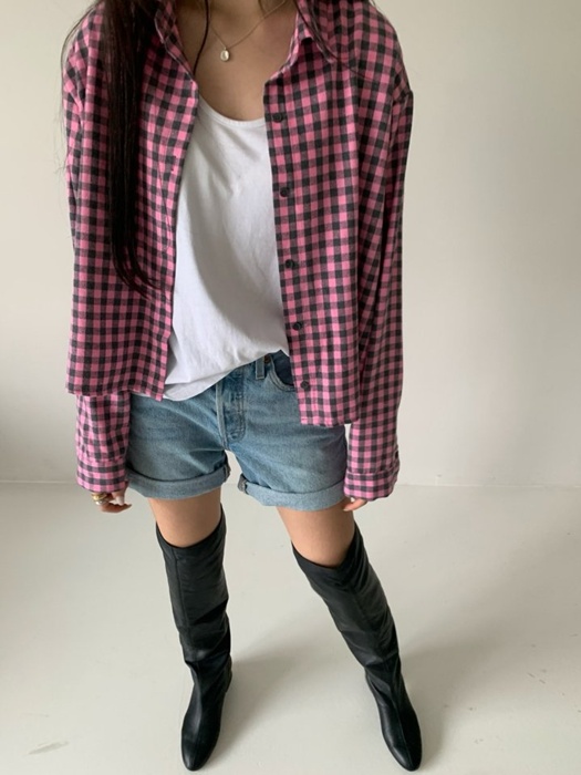 Pink Check Shirt Pink Check Shirt