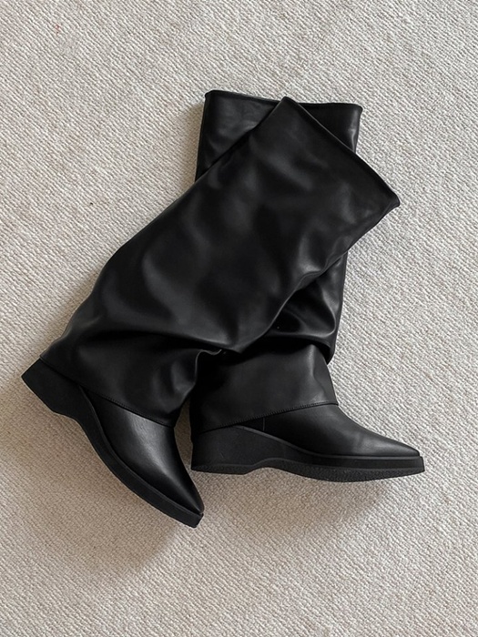 Basic Pleated Half Boots