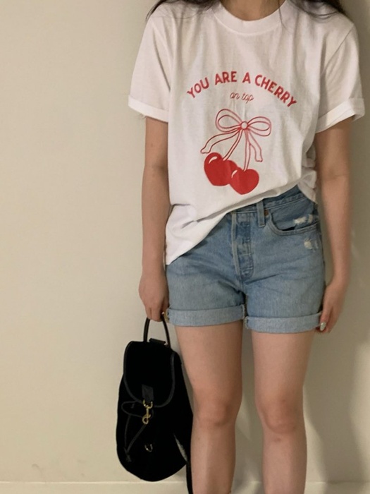 Heart Cherry Tee Heart Cherry Tee