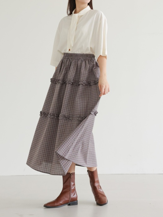 Pony Check Skirt