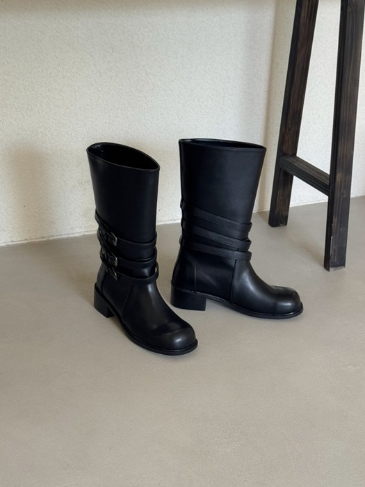 Rider Biker Half Mid Boots