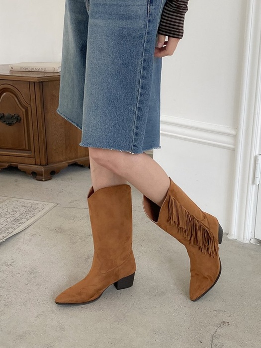 Mid Half Basic Stiletto Boots