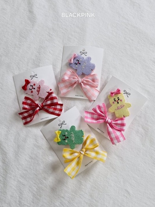 Teddy Hair Ribbon Set Teddy Hair Ribbon Set