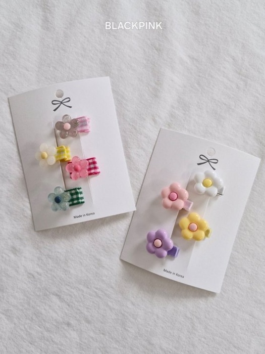 Mini Flower Hair Clip Set Mini Flower Hair Clip Set