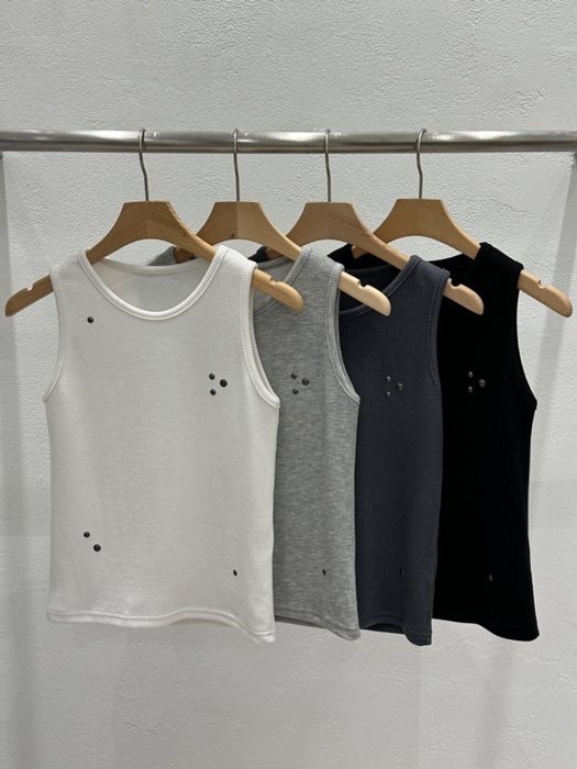 Linda Rib Sleeveless Tee Linda Rib Sleeveless Tee