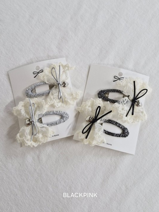 Pearl Lace Heart Ribbon Set Pearl Lace Heart Ribbon Set