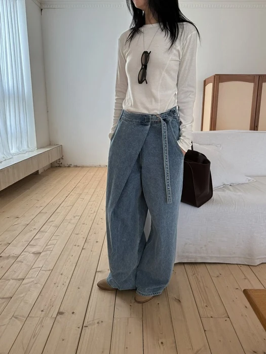 Shadow Diagonal Denim Pants Shadow Diagonal Denim Pants