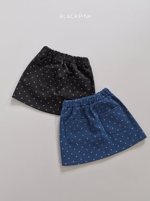Heart Denim Skirt Heart Denim Skirt
