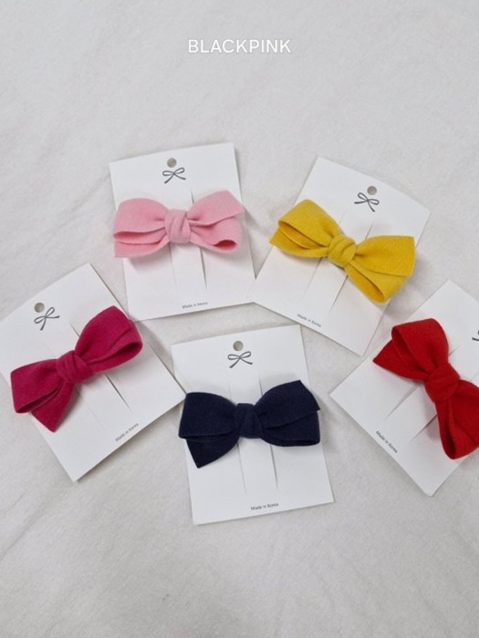 Wool Ribbon Hair Clip Wool Ribbon Hair Clip