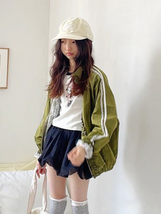 Jenny Lace Frill Zip-Up Jacket (Adult) Jenny Lace Frill Zip-Up Jacket (Adult)