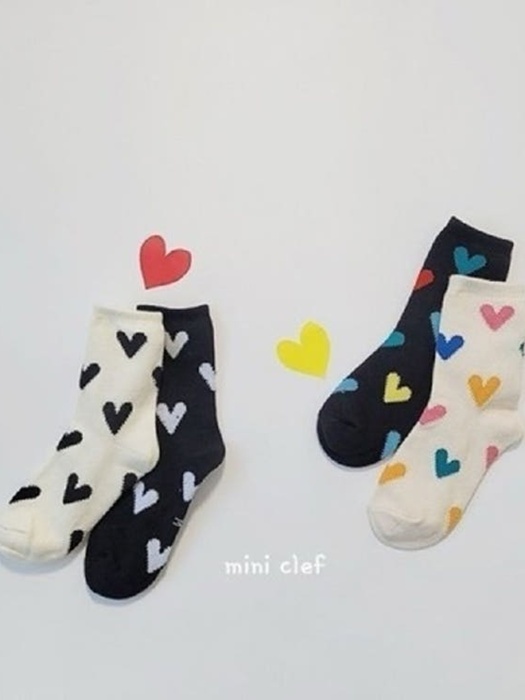 Pompom Heart Socks Pompom Heart Socks