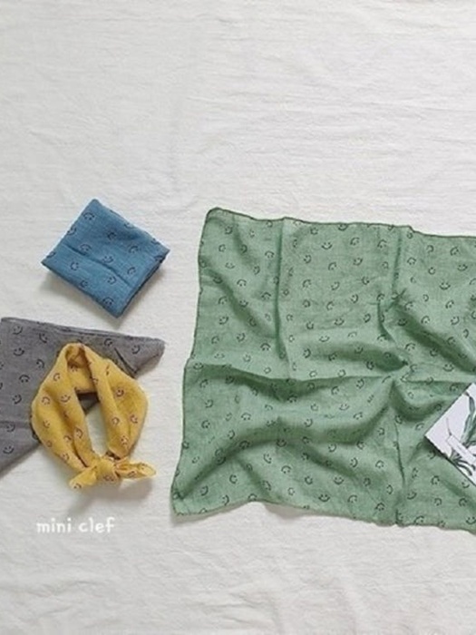 Smile Gauze Scarf Set Yellow (set of 4) Smile Gauze Scarf Set Yellow (set of 4)