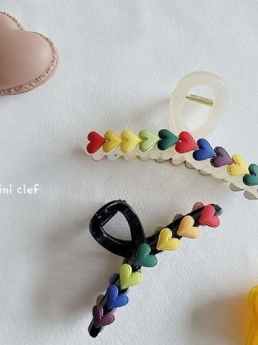 Rainbow Heart Hair Clip Rainbow Heart Hair Clip