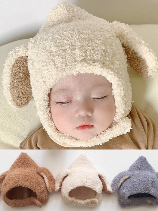 Button Soft Bonnet Hat