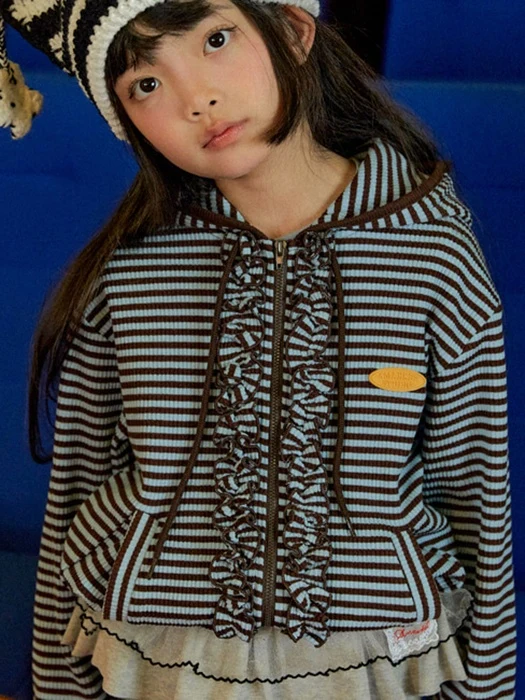 Frill Hooded Zip-Up (Kids) Frill Hooded Zip-Up (Kids)