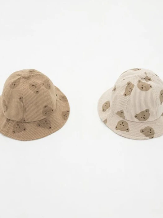 Corduroy Bear Bucket Hat