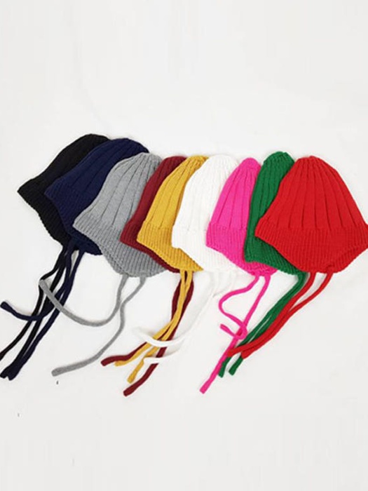 Cotton Ear Strap Beanie
