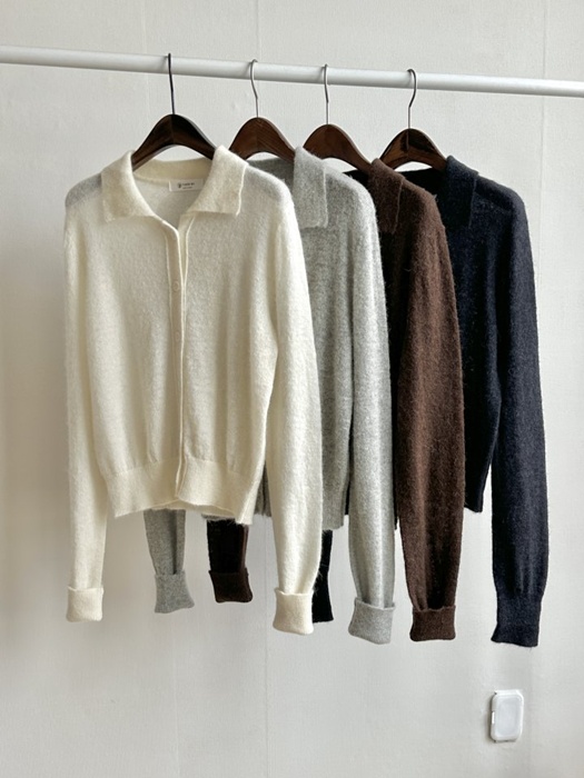 Eddie Wool Collar Cardigan