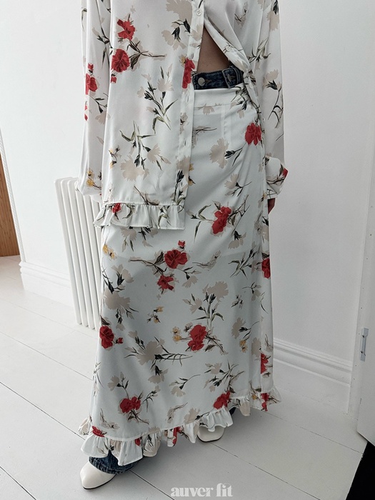 Satin Flower Skirt Satin Flower Skirt