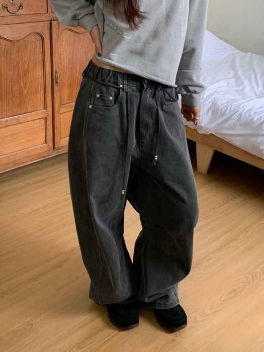 Curved Pigment Pants Curved Pigment Pants