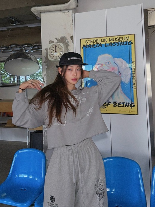 Message Crop Hoodie Message Crop Hoodie