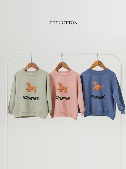 Running Dog Sweatshirt Running Dog Sweatshirt
