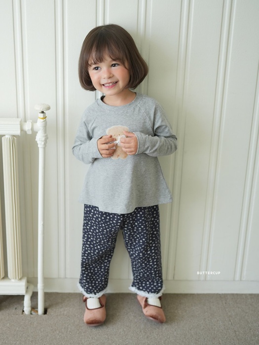 Small Flower Waffle Pants Small Flower Waffle Pants